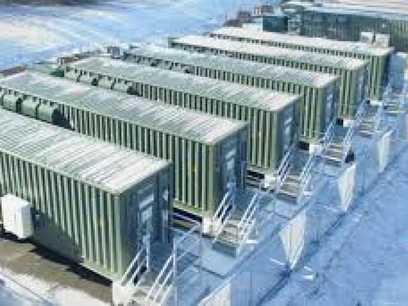 Depiction of large-scale energy storage units