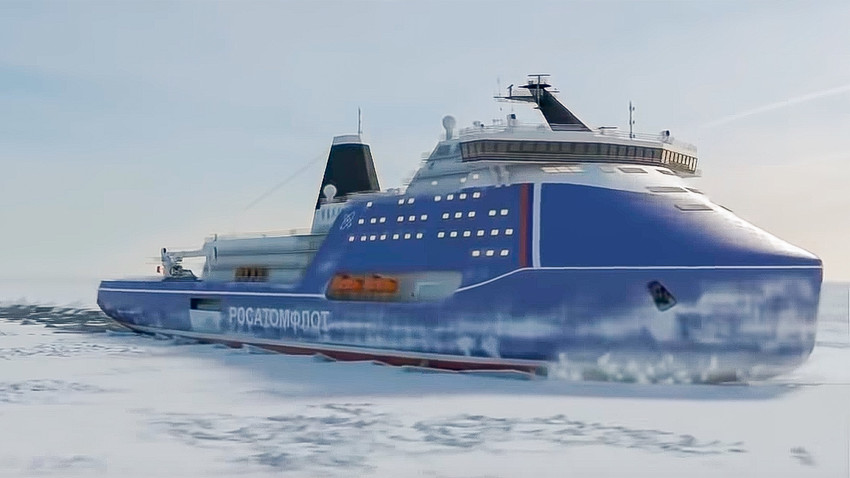 Planned Russian nuclear-powered icebreaker