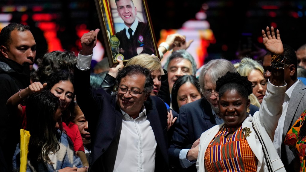 Columbia's new president, former guerilla fighter, Gustavo Petro