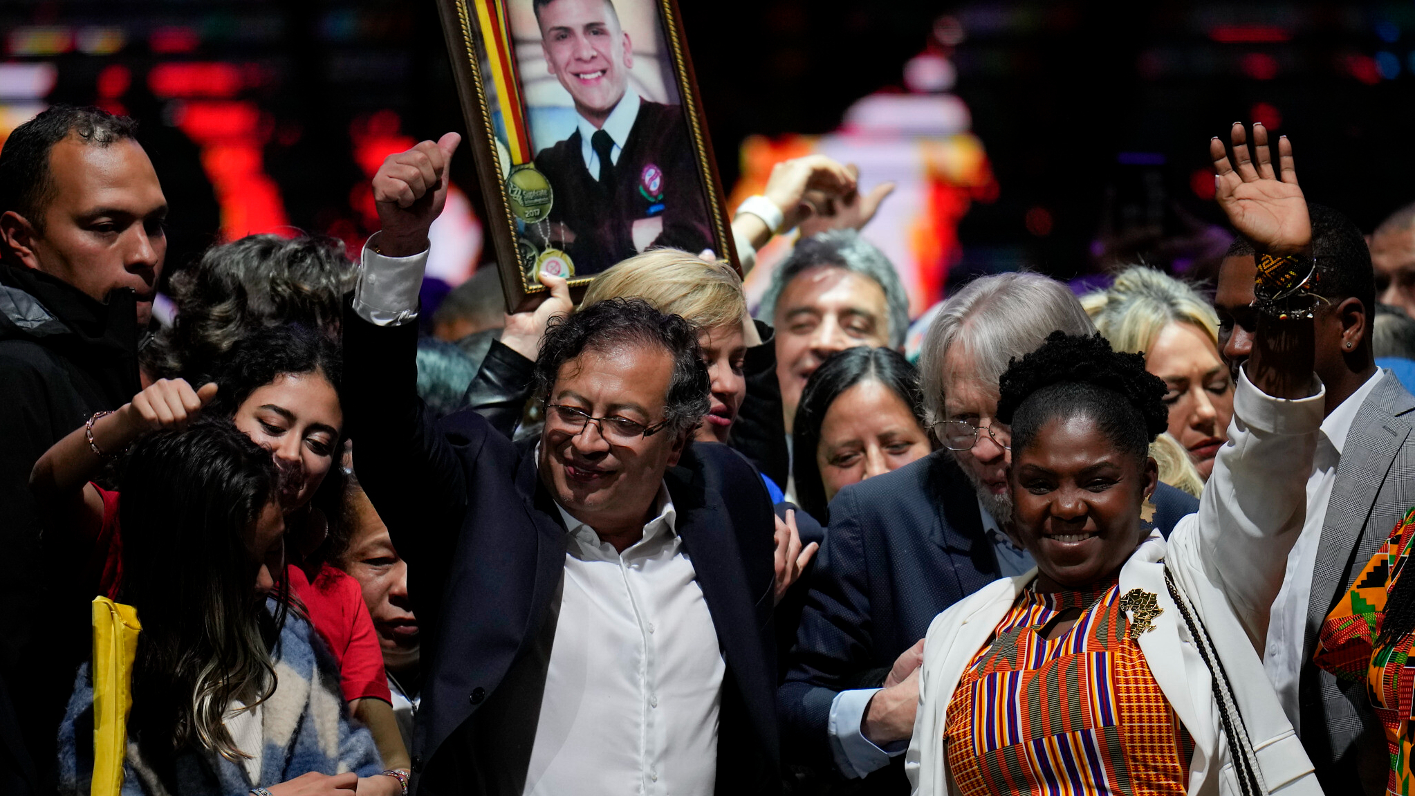 Columbia's new president, former guerilla fighter, Gustavo Petro
