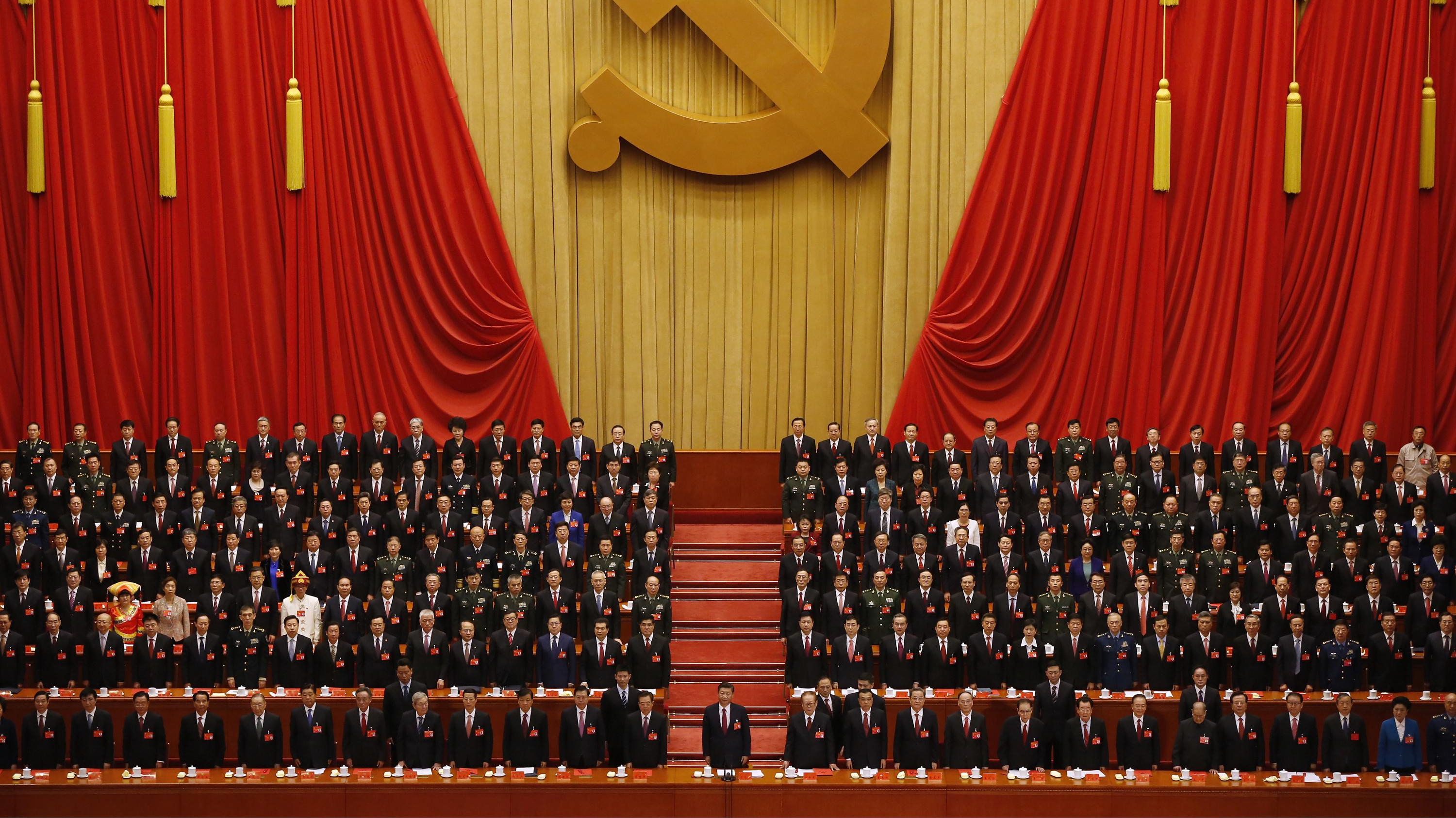 Chinese Presiden Xi Jinping in Front of the National People's Congress