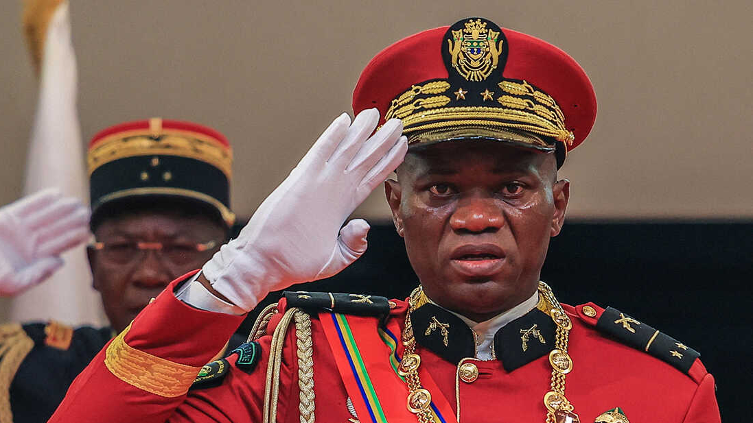 General Brice Oligui is sworn in as Gabon's Interim President