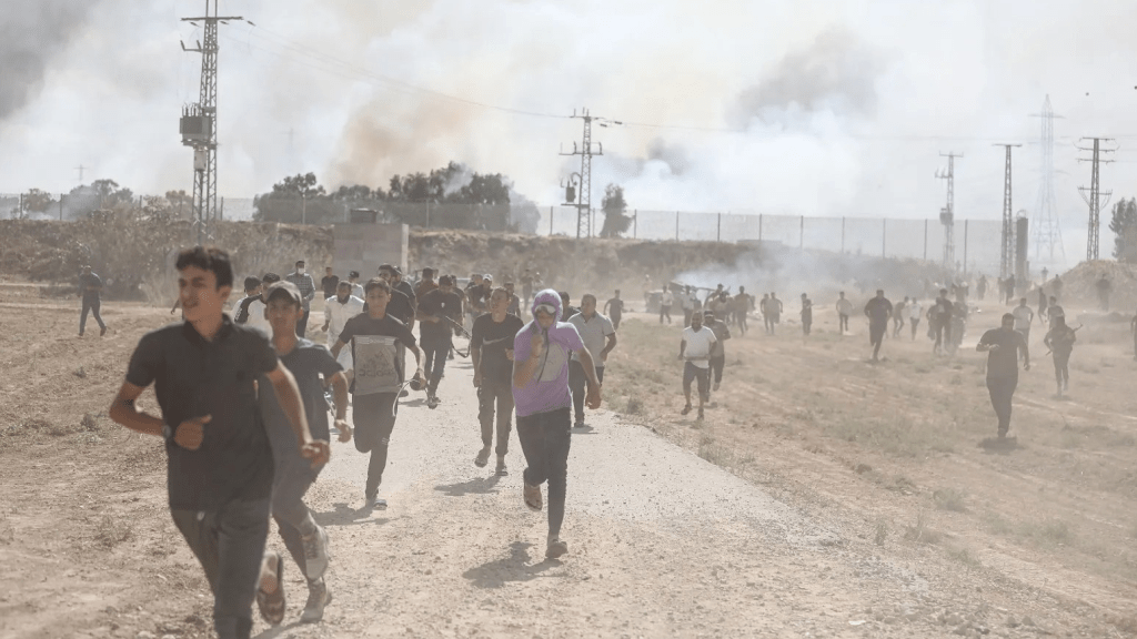 Israelis flee concert attacked by Hamas gunmen