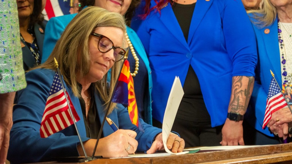 Arizona Governor, Katie Hobbs, signs a bill to repeal an1864 abortion ban