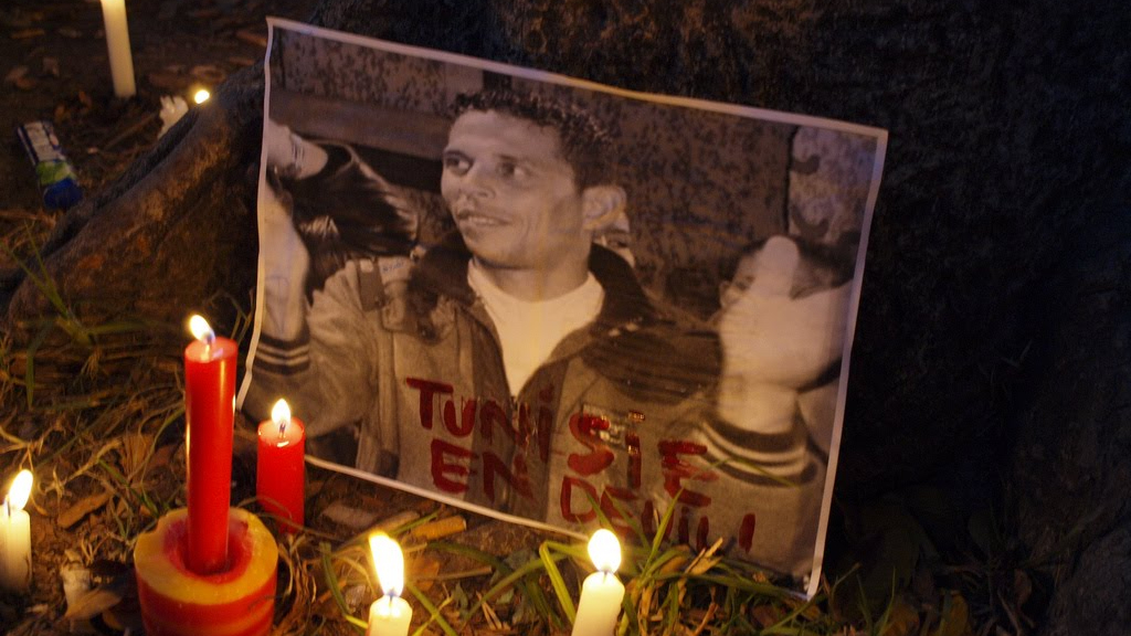 Remembrance of Mohamed Bouazizi, whose self-immolation triggered the Arab Spring